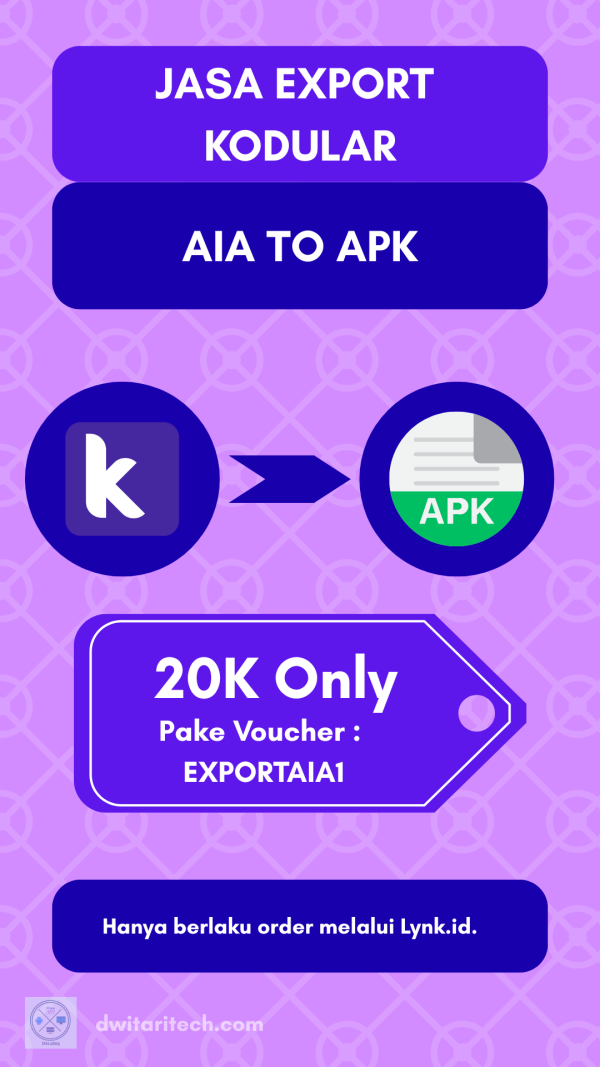 Jasa Export AIA to APK atau AAB dari Kodular - Image 3