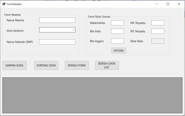 Source Code Aplikasi Seleksi Masuk SMA Sederhana dengan C# - Image 3